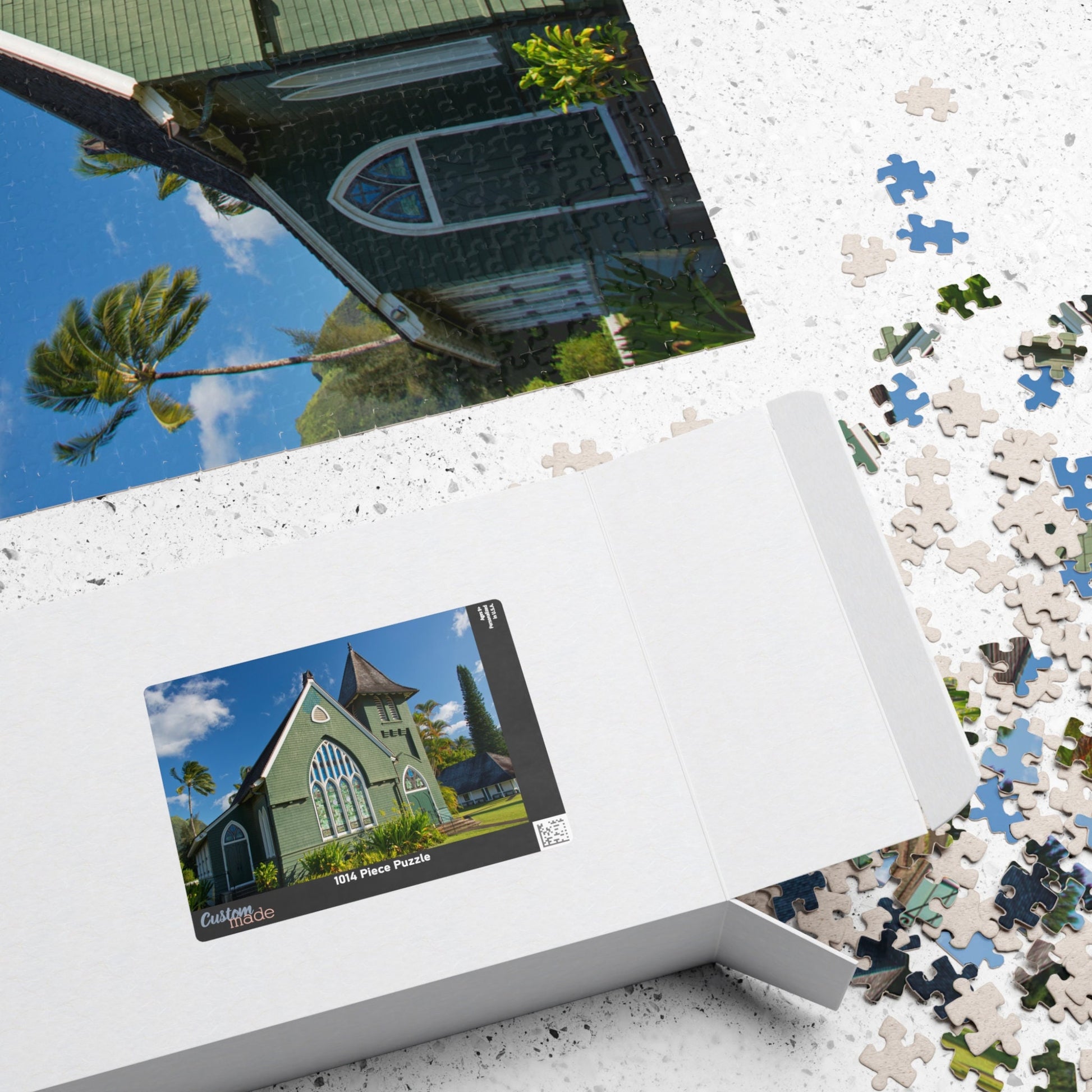 Wai'oli Hui'ia Church in HANALEI, KAUAI, HAWAII Jigsaw Puzzle- 110 252 520 1014 piece options