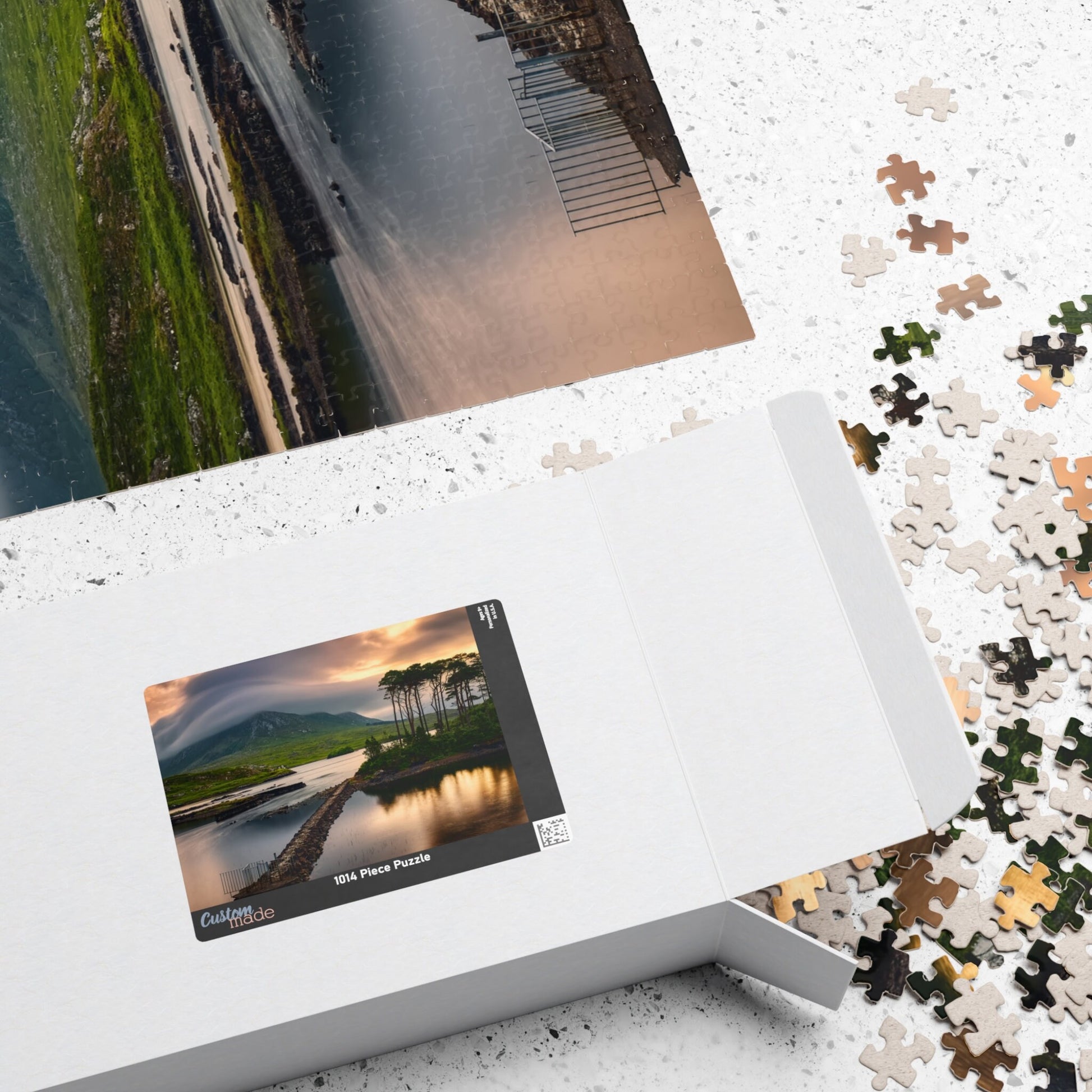DERRYCLARE LOUGH, Inagh Valley, Connemara, County Galway, Western IRELAND Jigsaw Puzzle- 110 252 520 1014 piece options