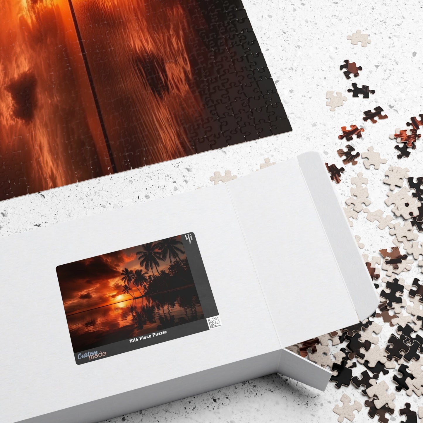TROPICAL SUNSET Jigsaw Puzzle- 110 252 520 1014 piece options