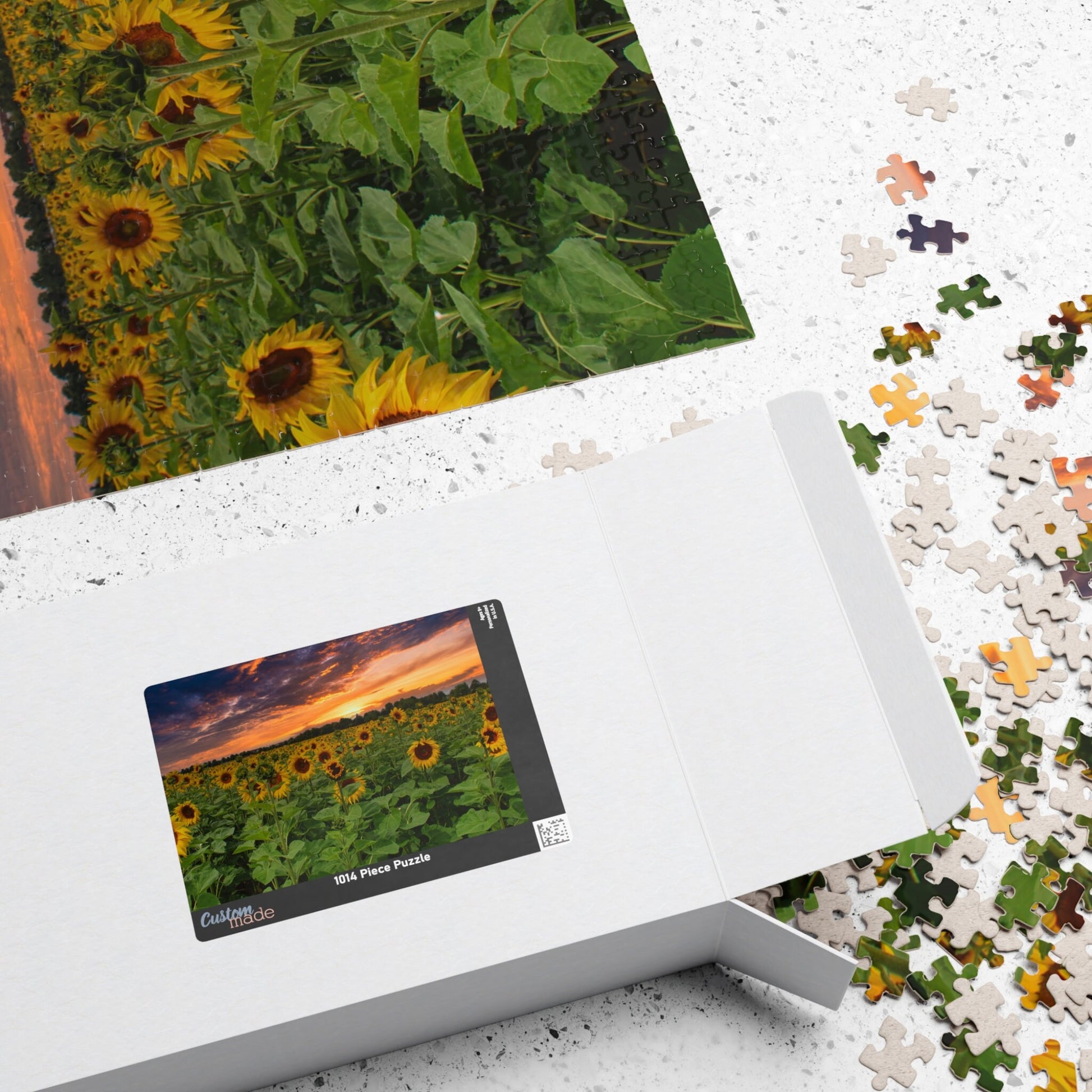 SUNFLOWER FIELDS FOREVER Jigsaw Puzzle- 110 252 520 1014 piece options