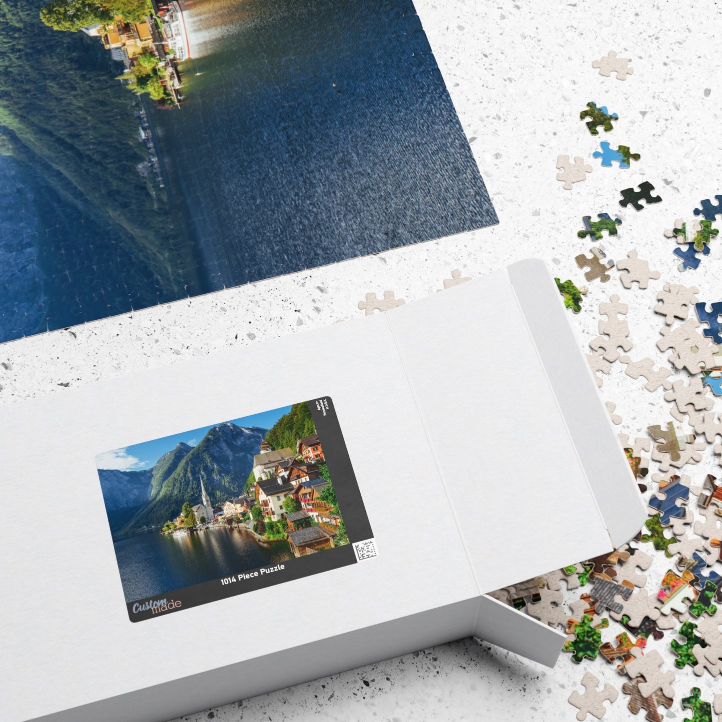 HALLSTATT, AUSTRIA Mountain Lake View Jigsaw Puzzle- 110 252 520 1014 piece options