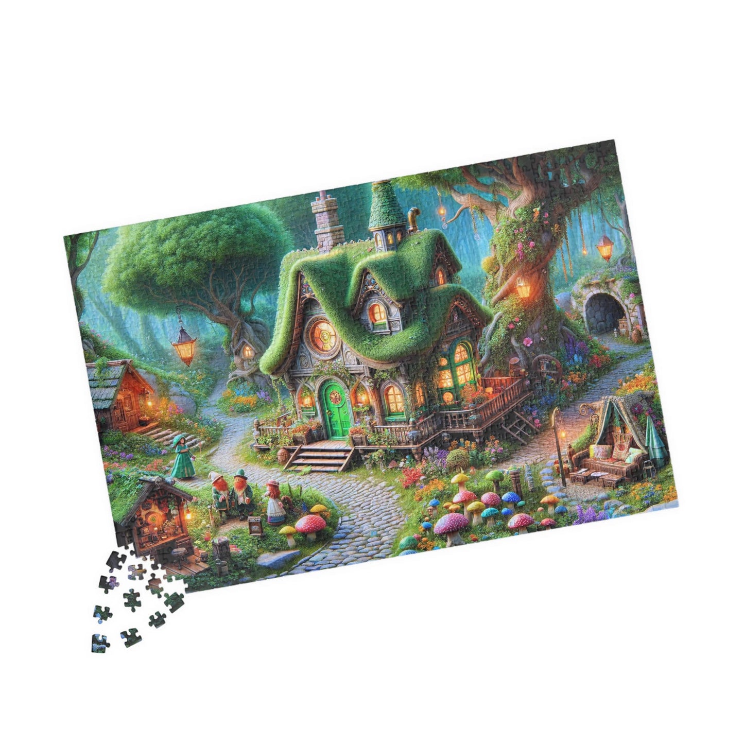 SPECIAL EDITION PUZZLE- Magical Albion: Leprechaun House Jigsaw Puzzle- 110 252 520 1014 piece options