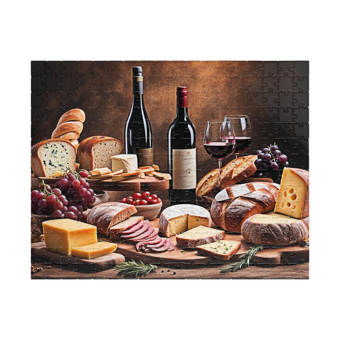 Old World Charcuterie Still Life 4 Jigsaw Puzzle Series- 110 252 520 1014 piece options