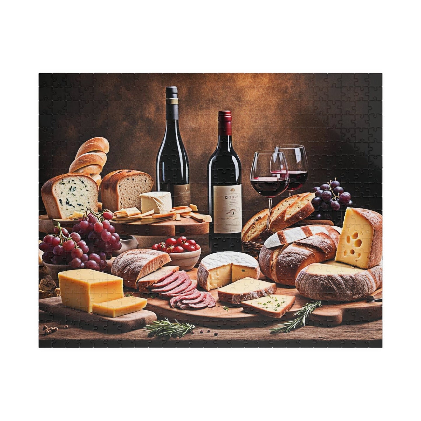 Old World Charcuterie Still Life 4 Jigsaw Puzzle Series- 110 252 520 1014 piece options