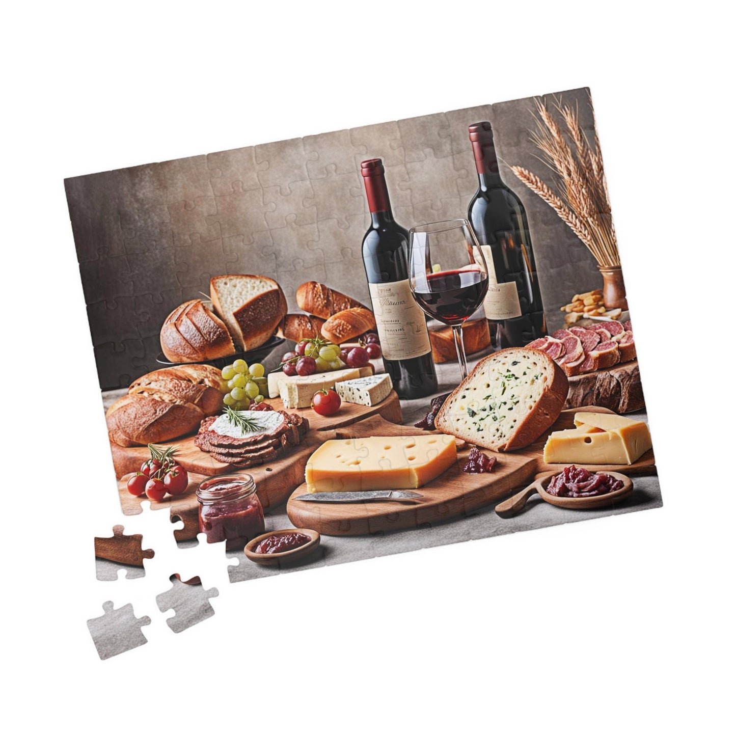 Old World Charcuterie Still Life 1 Jigsaw Puzzle Series- 110 252 520 1014 piece options