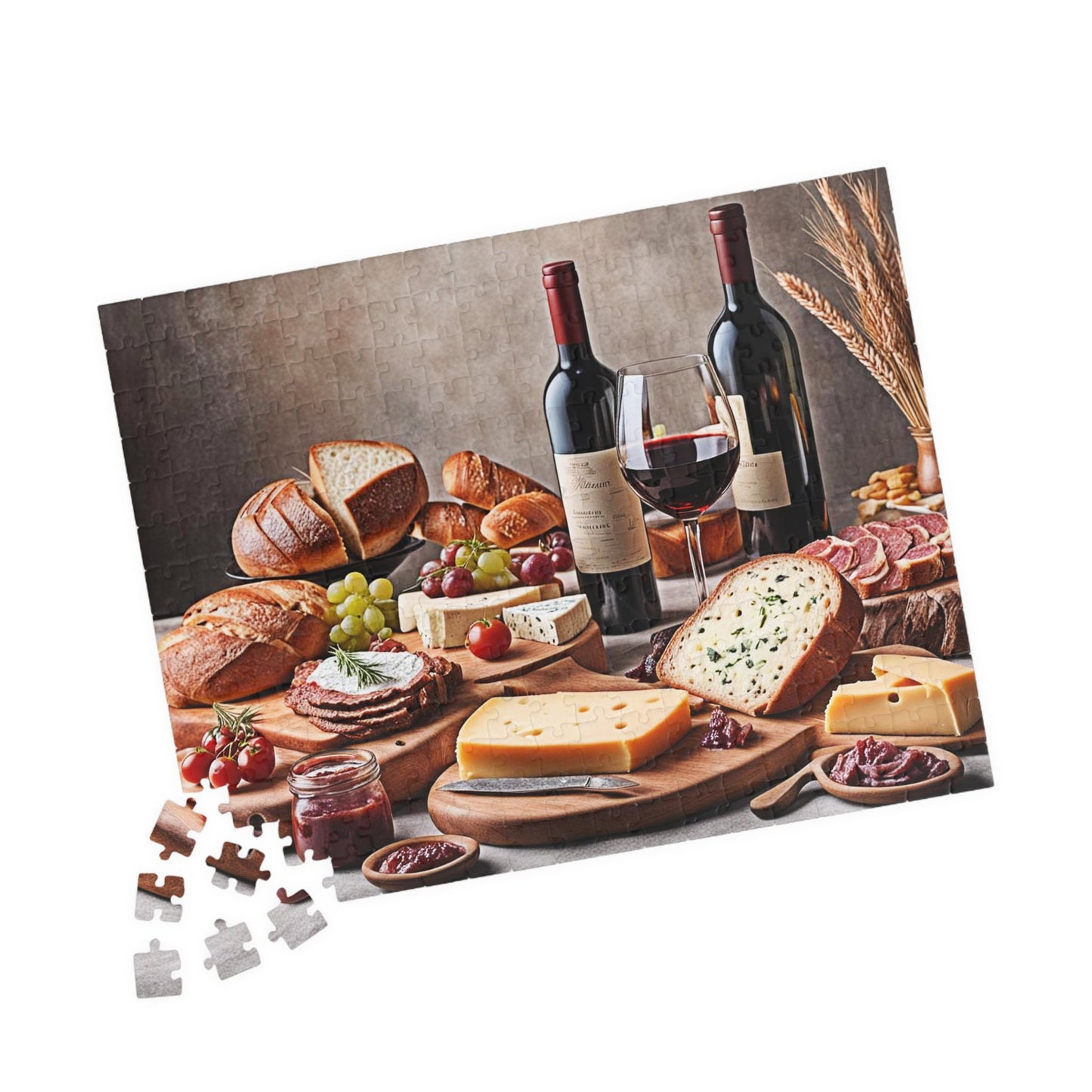 Old World Charcuterie Still Life 1 Jigsaw Puzzle Series- 110 252 520 1014 piece options