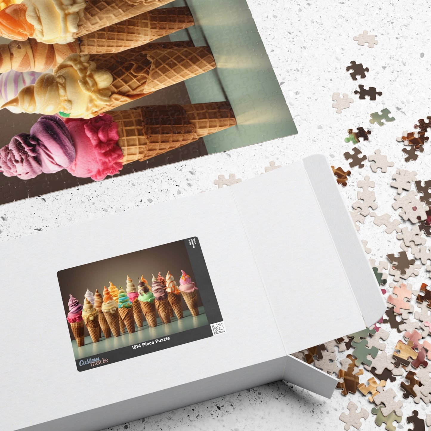 WE ALL SCREAM for Ice Cream Jigsaw Puzzle- 110 252 520 1014 piece options