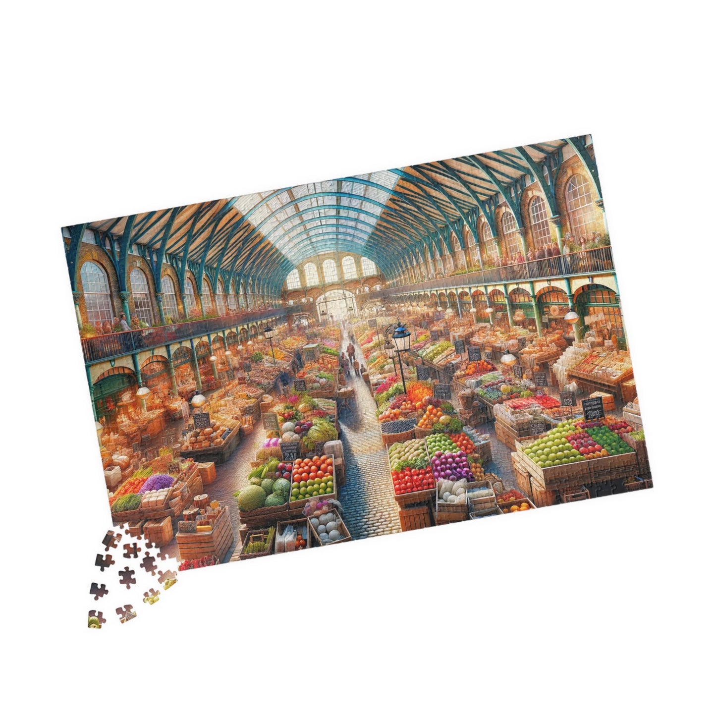 SPECIAL EDITION PUZZLE- Magical Albion: Endless Farmer's Market Jigsaw Puzzle- 110 252 520 1014 piece options
