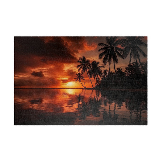 TROPICAL SUNSET Jigsaw Puzzle- 110 252 520 1014 piece options
