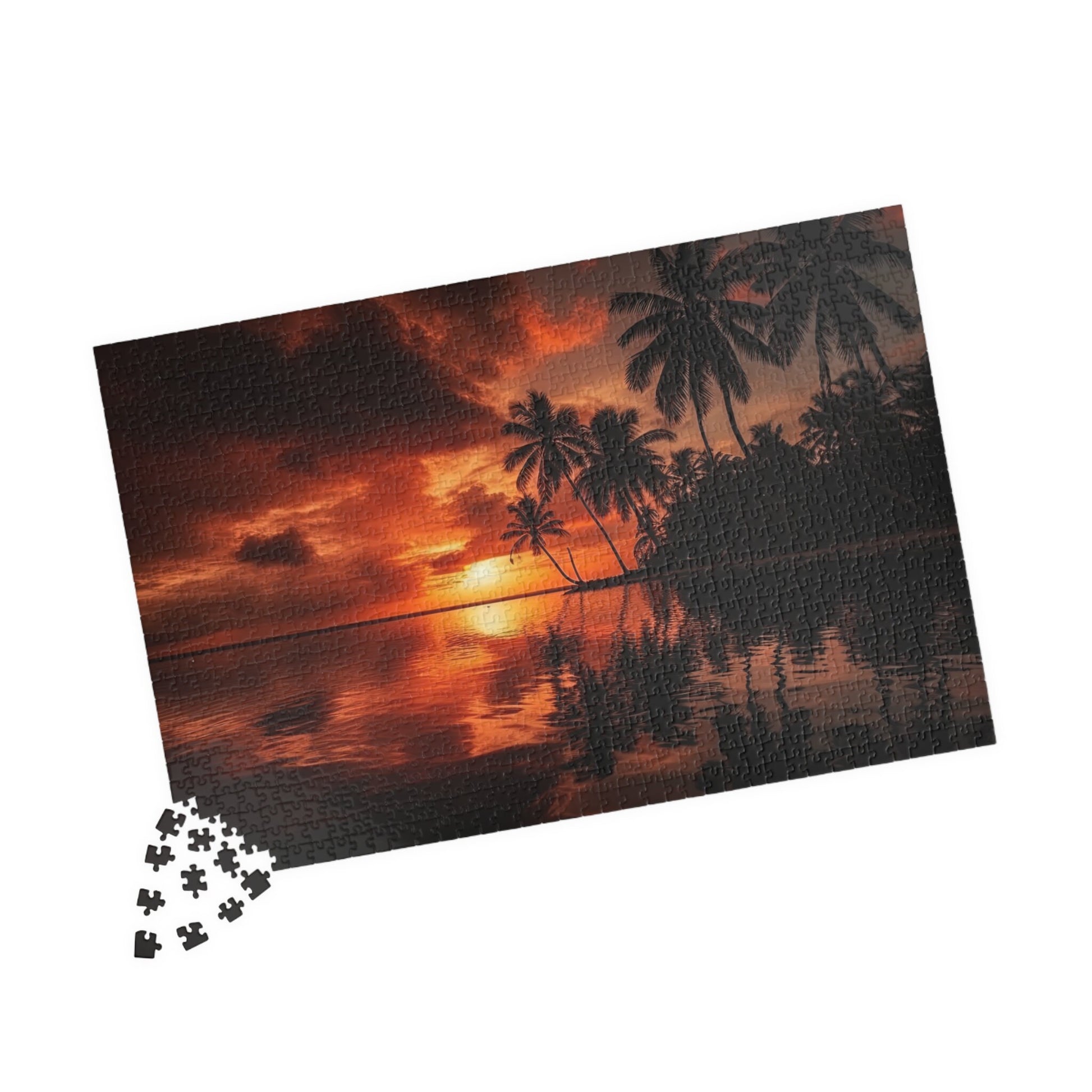 TROPICAL SUNSET Jigsaw Puzzle- 110 252 520 1014 piece options