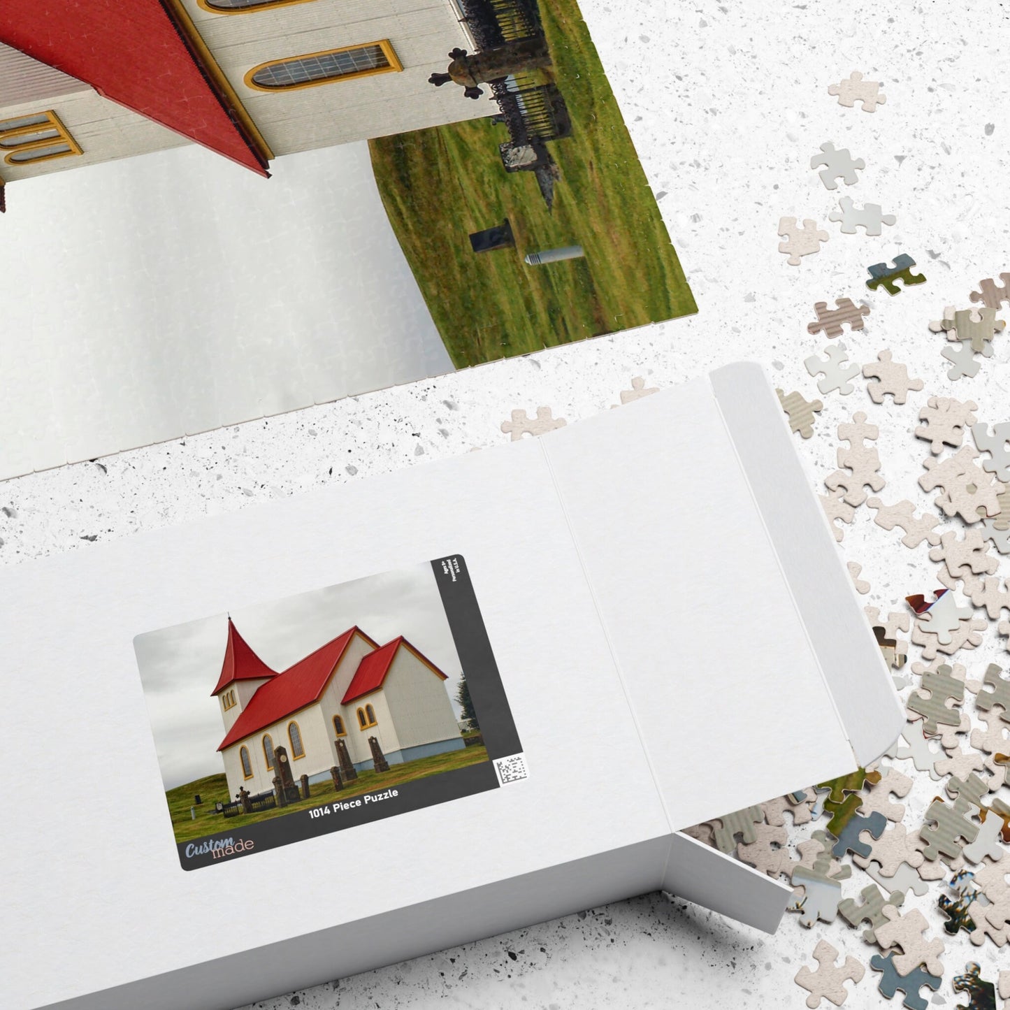 ODDAKIRKJA CHURCH, Rangavellir, ICELAND Jigsaw Puzzle- 110 252 520 1014 piece options
