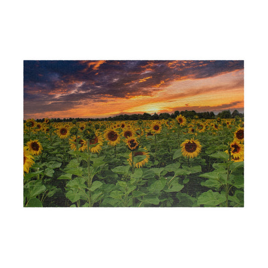 SUNFLOWER FIELDS FOREVER Jigsaw Puzzle- 110 252 520 1014 piece options