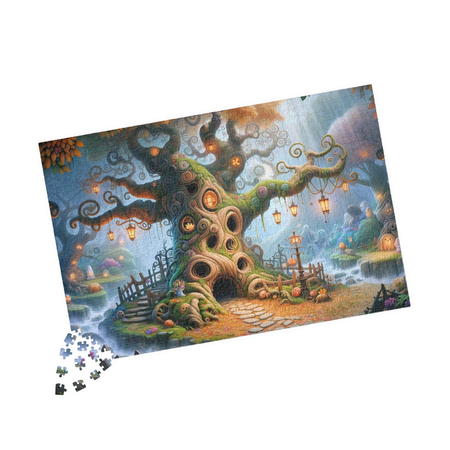 SPECIAL EDITION PUZZLE- Magical Albion: Another Spooky Tree Jigsaw Puzzle- 110 252 520 1014 piece options