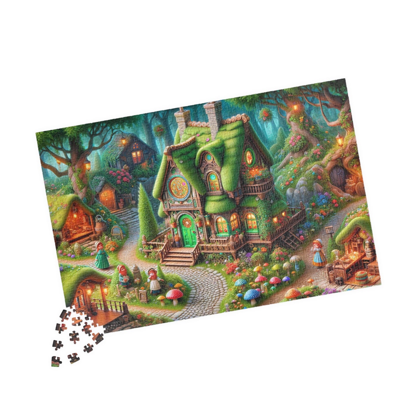 SPECIAL EDITION PUZZLE- Magical Albion: Leprechaun House Jigsaw Puzzle- 110 252 520 1014 piece options