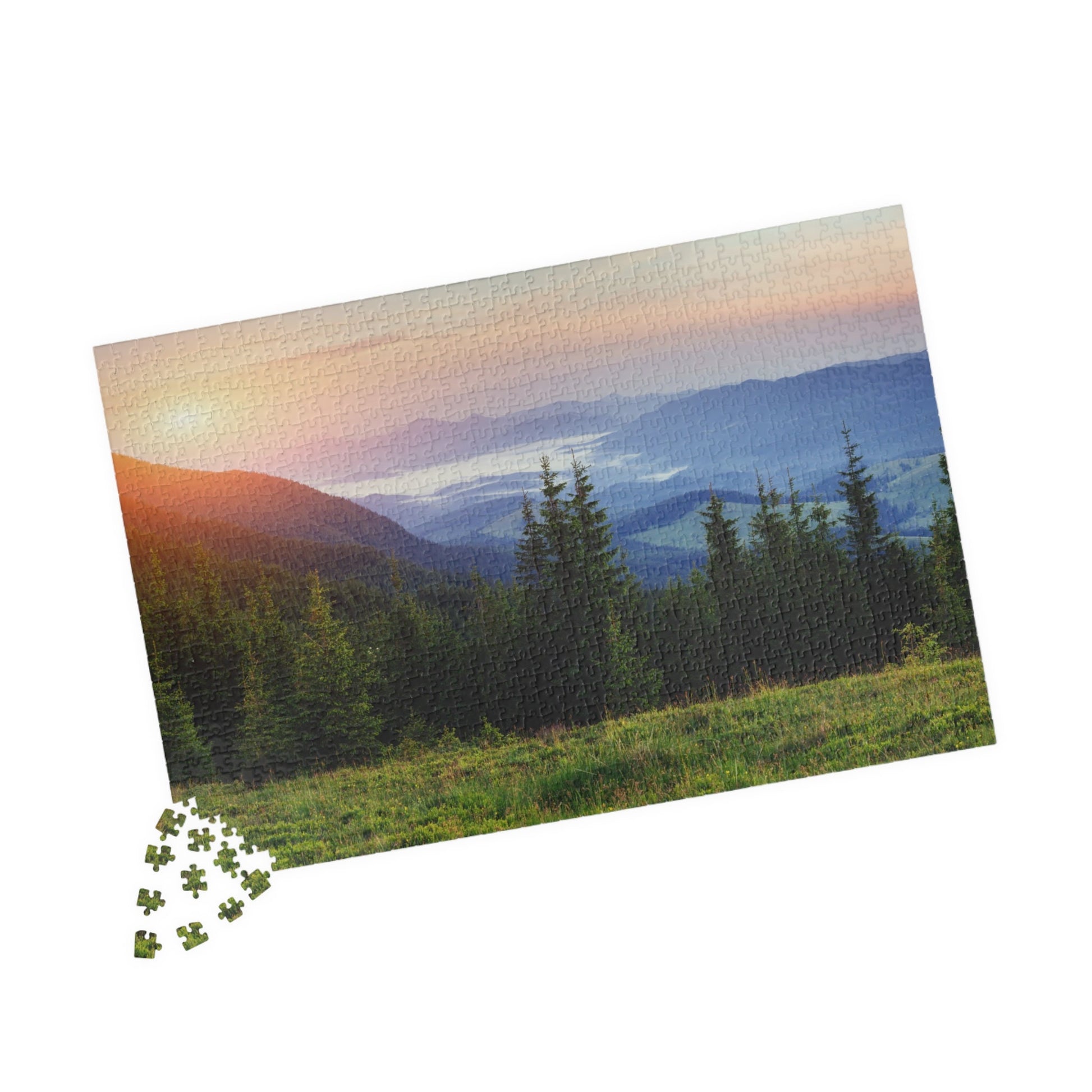 CARPATHIAN MOUNTAINS at SUNSET, Central Europe Jigsaw Puzzle- 110 252 520 1014 piece options