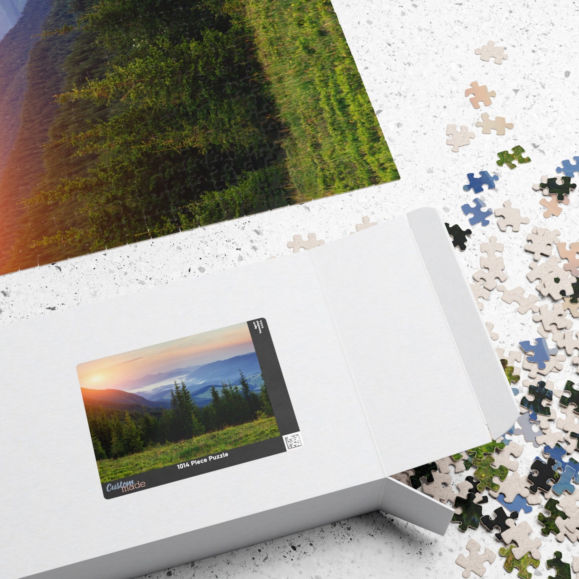CARPATHIAN MOUNTAINS at SUNSET, Central Europe Jigsaw Puzzle- 110 252 520 1014 piece options