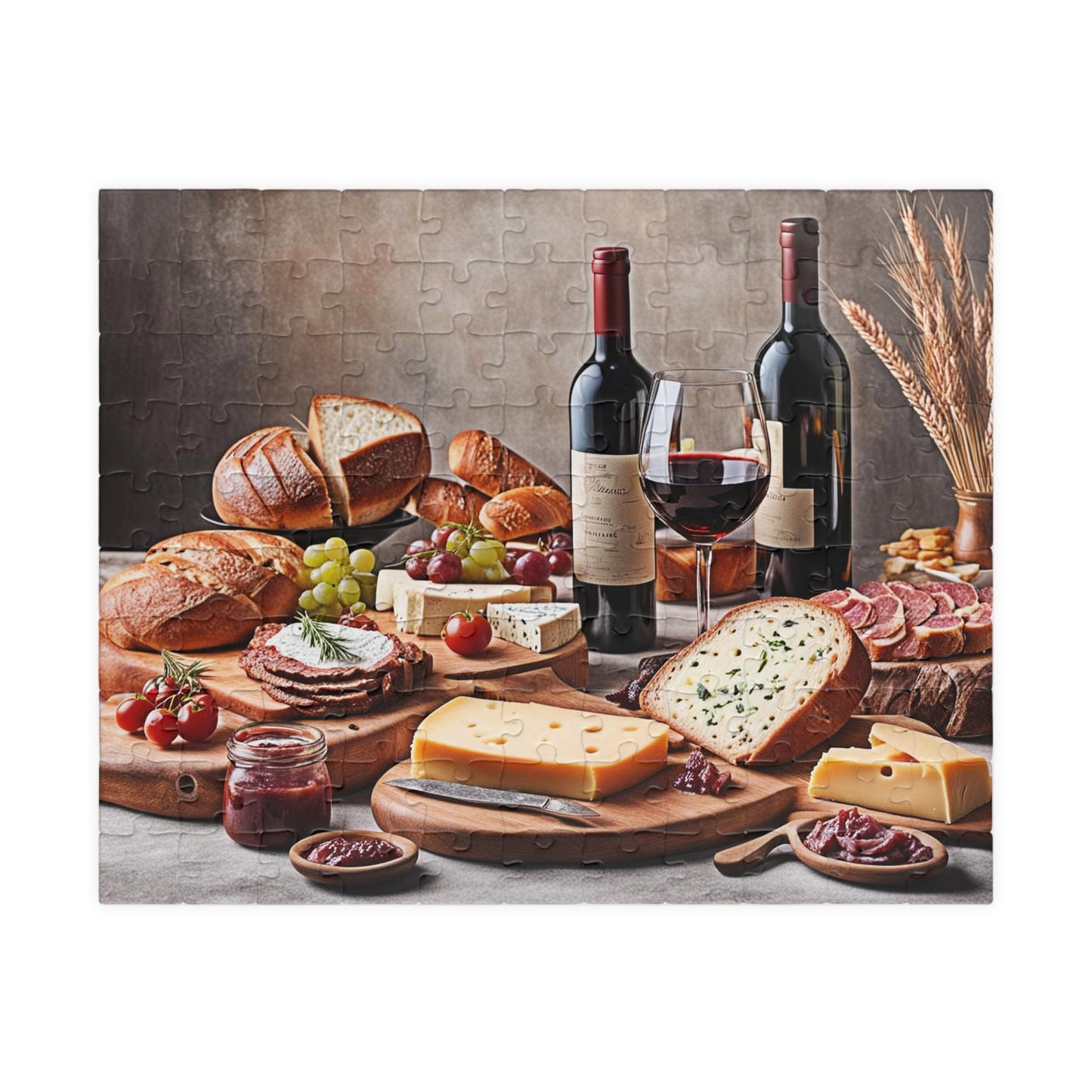 Old World Charcuterie Still Life 1 Jigsaw Puzzle Series- 110 252 520 1014 piece options