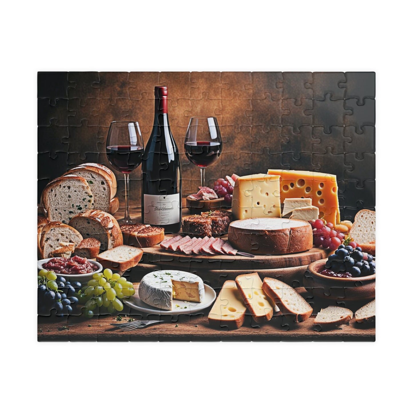 Old World Charcuterie Still Life 6 Jigsaw Puzzle Series- 110 252 520 1014 piece options