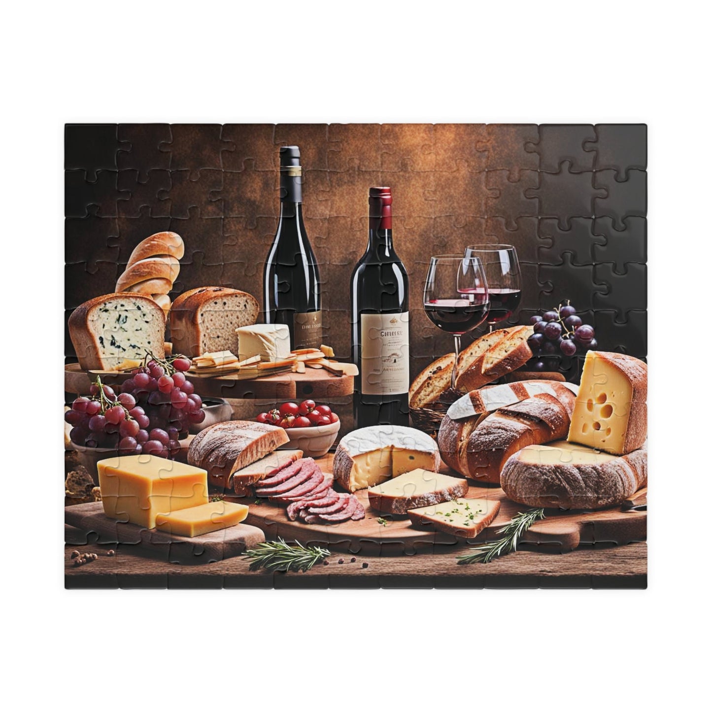 Old World Charcuterie Still Life 4 Jigsaw Puzzle Series- 110 252 520 1014 piece options