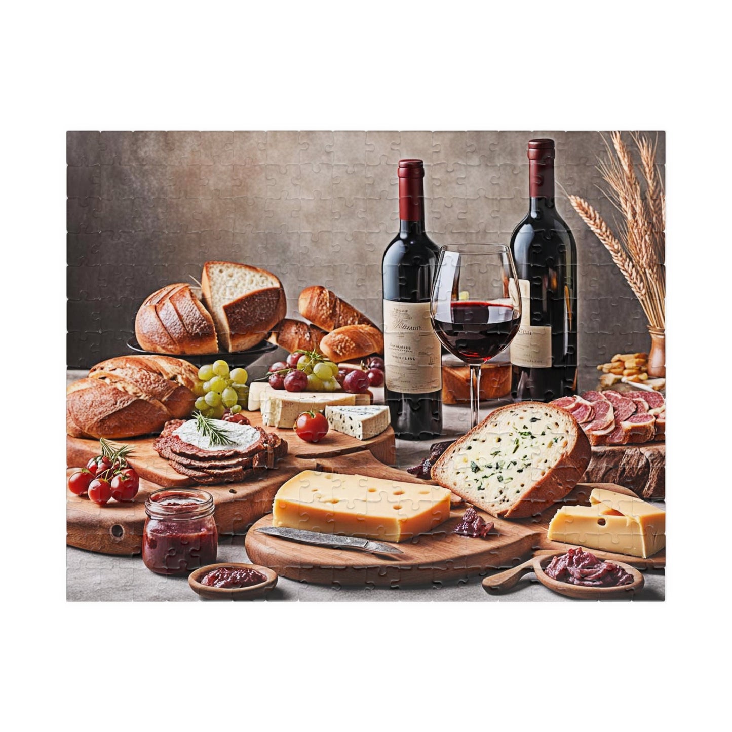 Old World Charcuterie Still Life 1 Jigsaw Puzzle Series- 110 252 520 1014 piece options