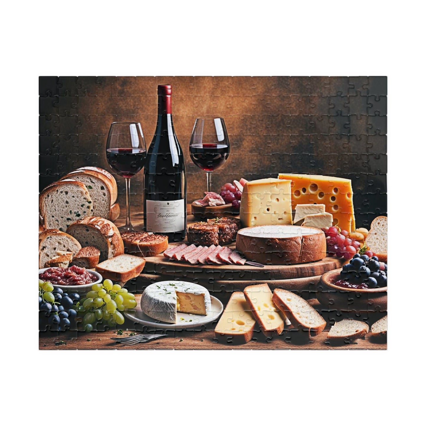 Old World Charcuterie Still Life 6 Jigsaw Puzzle Series- 110 252 520 1014 piece options