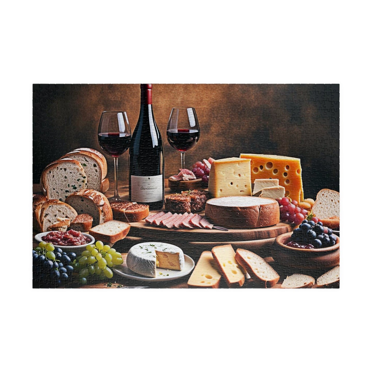 Old World Charcuterie Still Life 6 Jigsaw Puzzle Series- 110 252 520 1014 piece options