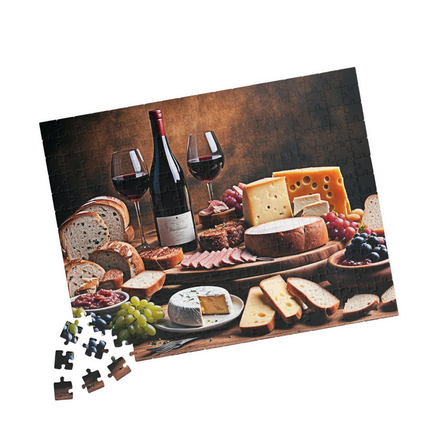 Old World Charcuterie Still Life 6 Jigsaw Puzzle Series- 110 252 520 1014 piece options