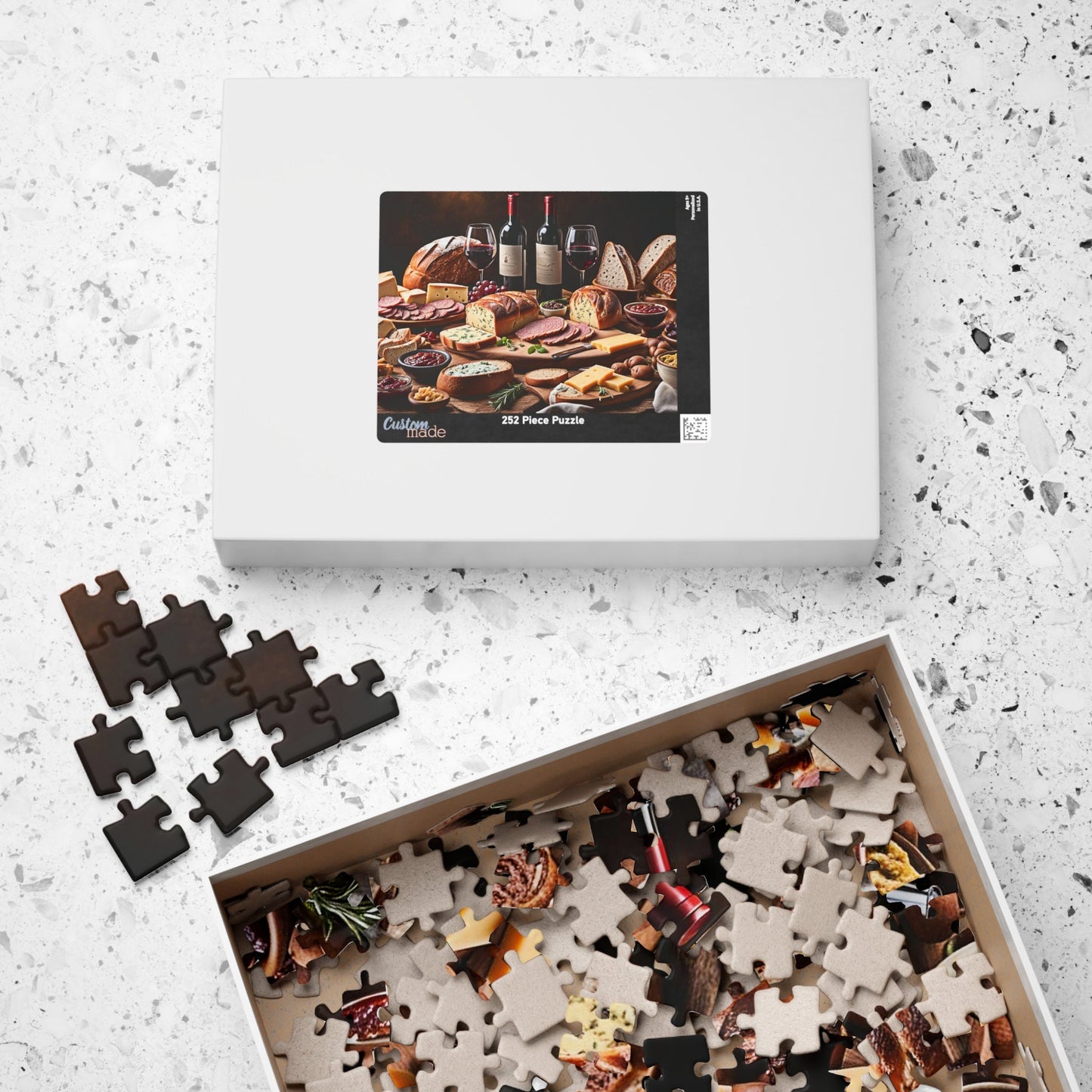 Old World Charcuterie Still Life 2 Jigsaw Puzzle Series- 110 252 520 1014 piece options