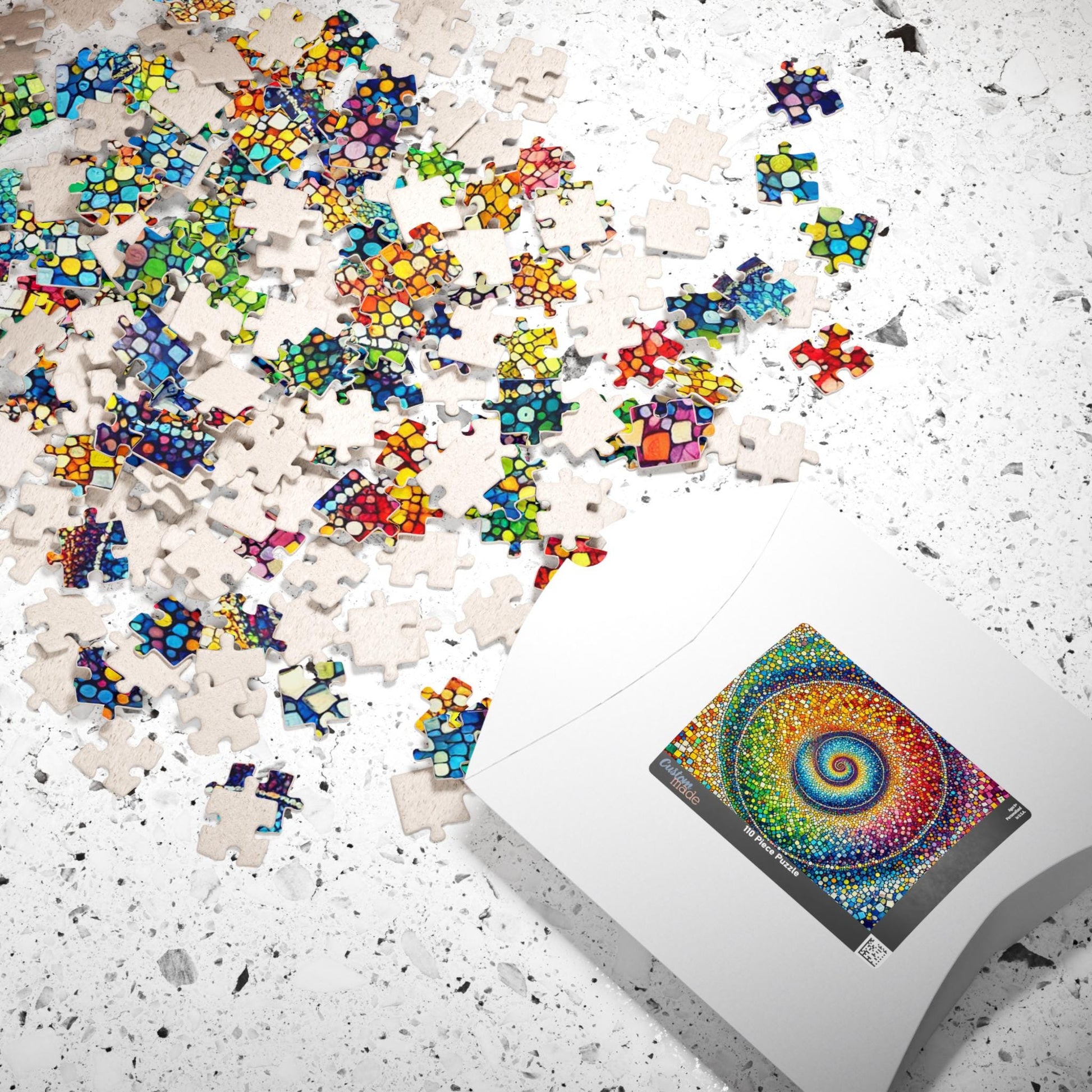 FIBONACCI SPIRAL Jigsaw Puzzle- 110 252 520 1014 piece options 5