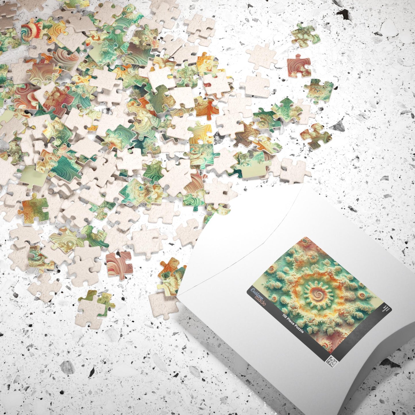 MANDELBROT SET FRACTAL Pastel Jigsaw Puzzle- 110 252 520 1014 piece options 14