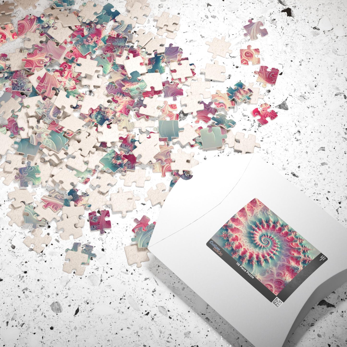 MANDELBROT SET FRACTAL Pastel Jigsaw Puzzle- 110 252 520 1014 piece options 15