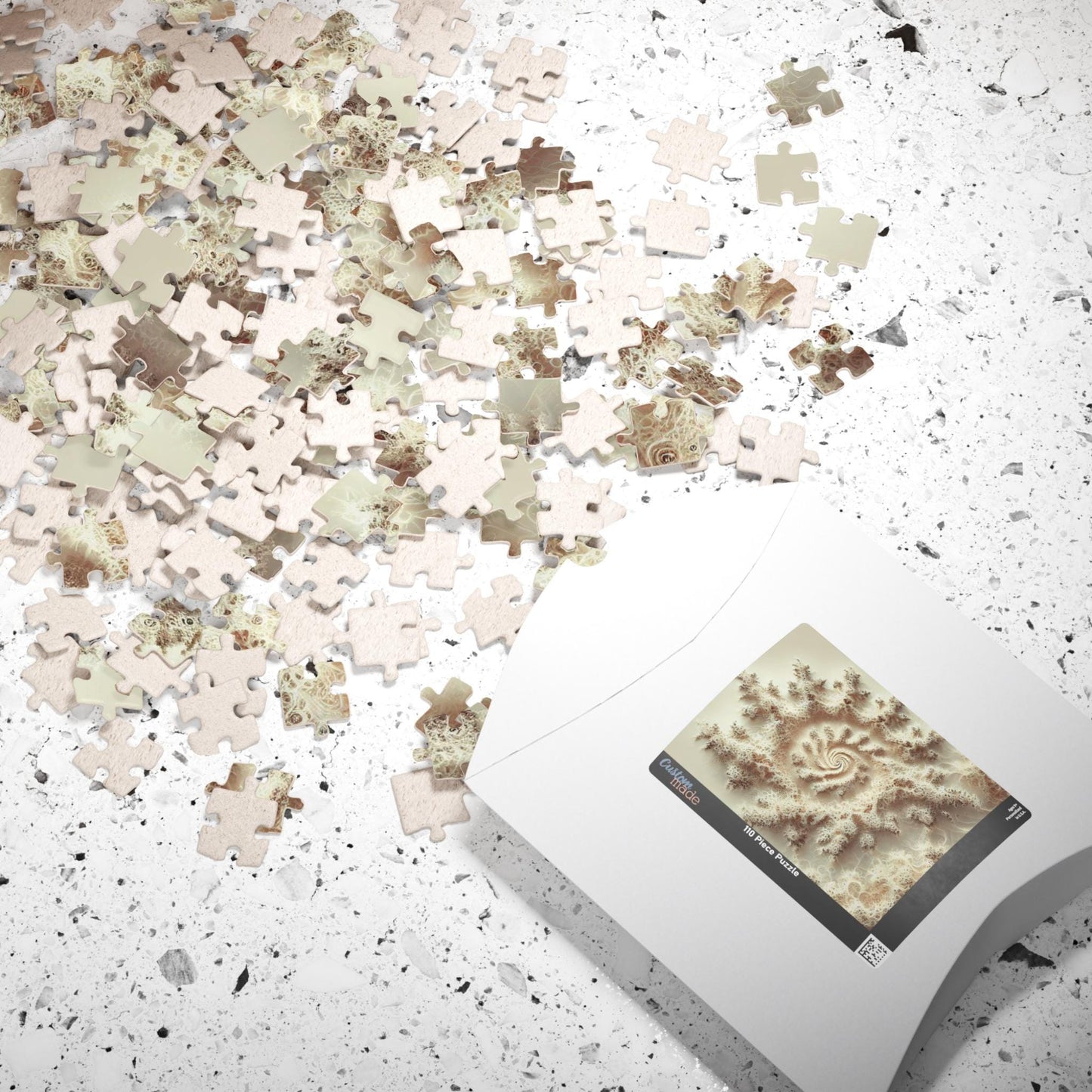 MANDELBROT SET FRACTAL Monochrome Sand Jigsaw Puzzle- 110 252 520 1014 piece options 23