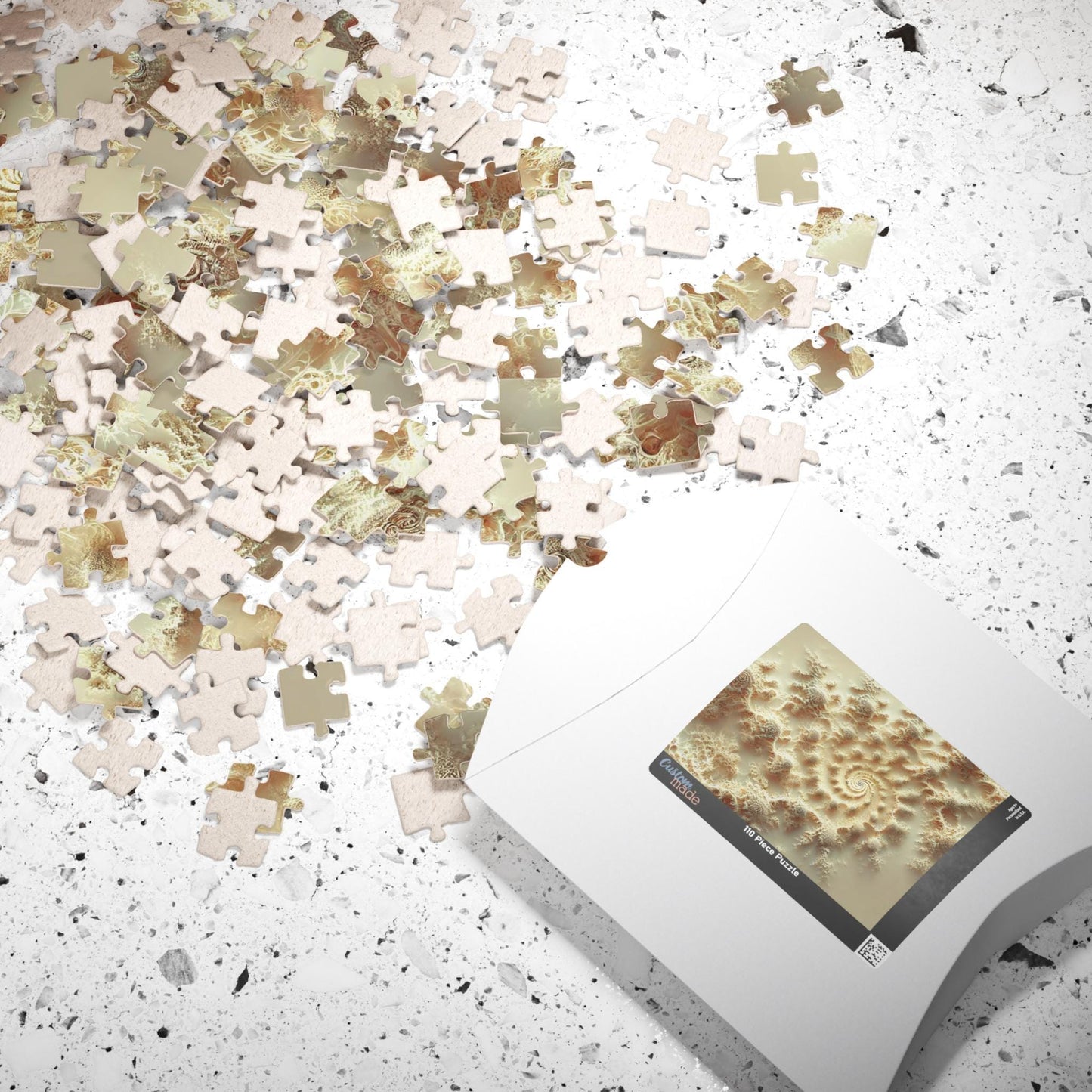 MANDELBROT SET FRACTAL Delicate Chromatic Jigsaw Puzzle- 110 252 520 1014 piece options 20