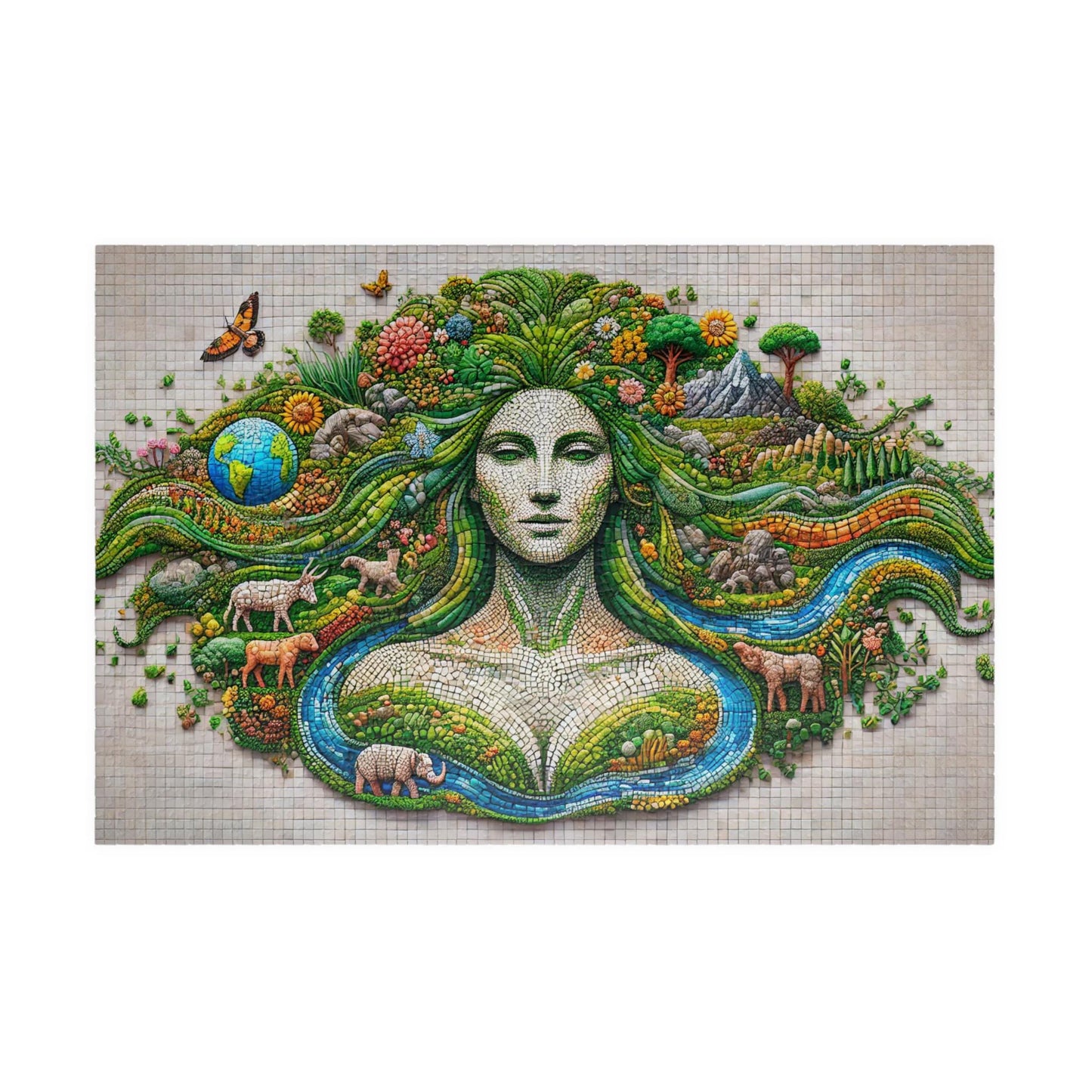 MOTHER EARTH Faces of Gaia Jigsaw Puzzle- 110 252 520 1014 piece options MO12