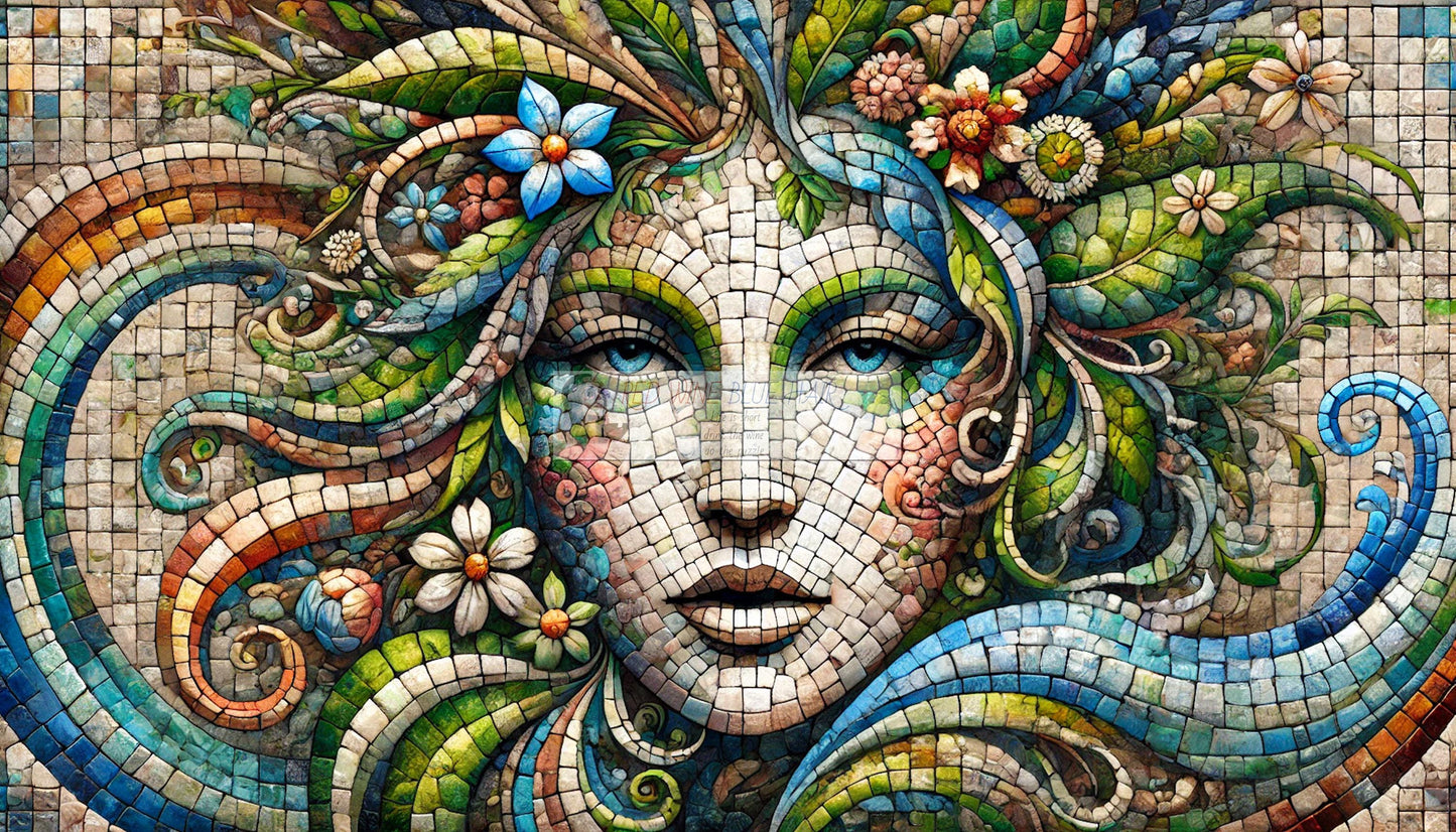 MOTHER EARTH- Faces of Gaia *** Instant Download Wall Art and FrameTV 16:9 Aspect Ratio MO5