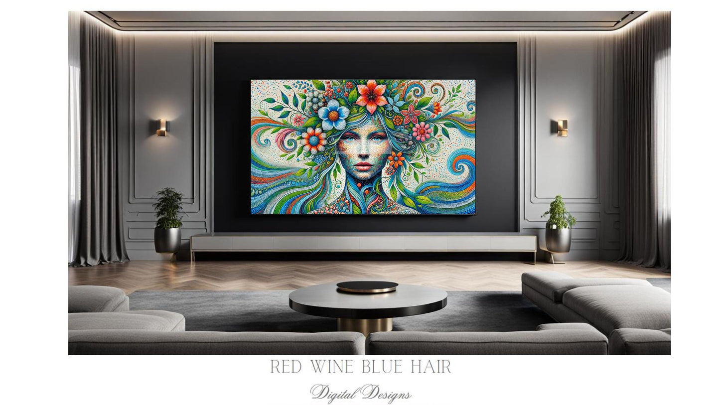 MOTHER EARTH- Faces of Gaia *** Instant Download Wall Art and FrameTV 16:9 Aspect Ratio PO14