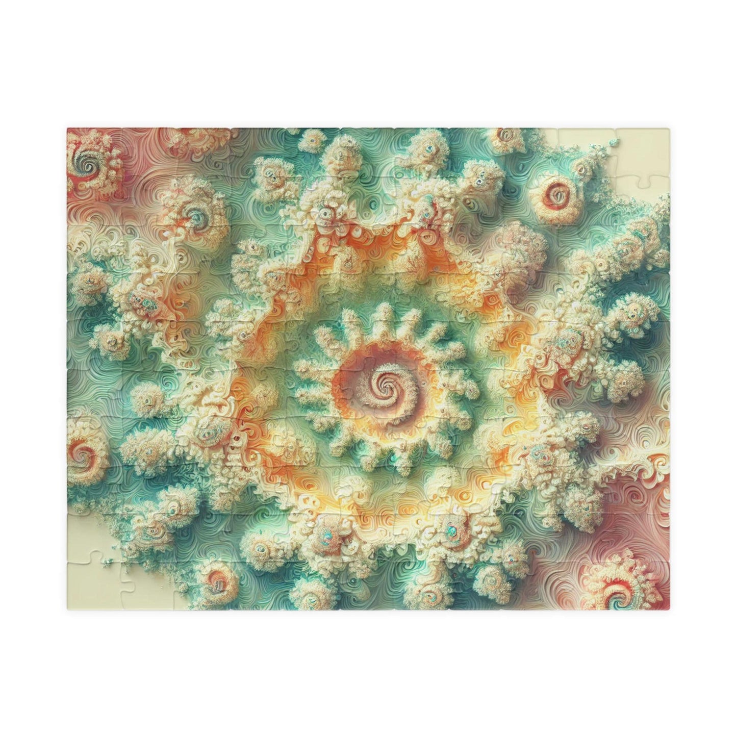 MANDELBROT SET FRACTAL Pastel Jigsaw Puzzle- 110 252 520 1014 piece options 14