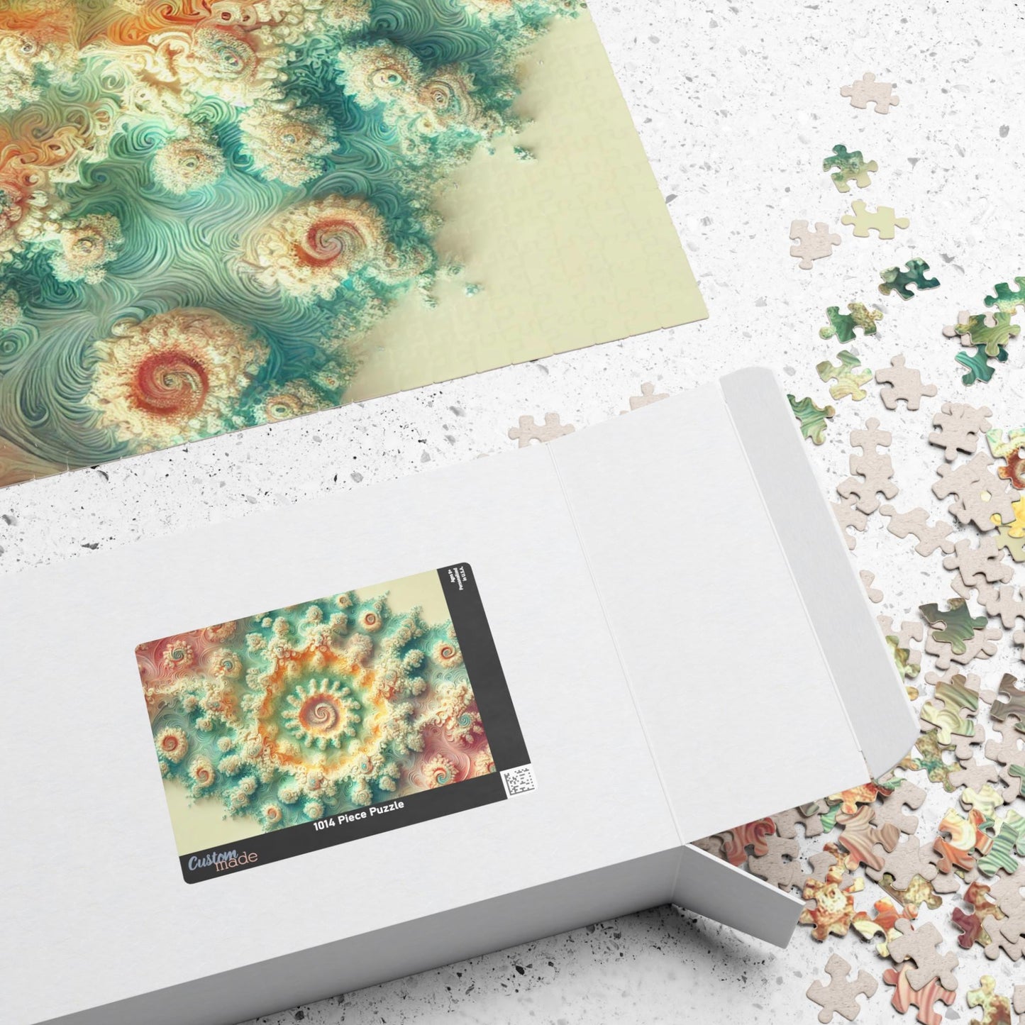 MANDELBROT SET FRACTAL Pastel Jigsaw Puzzle- 110 252 520 1014 piece options 14