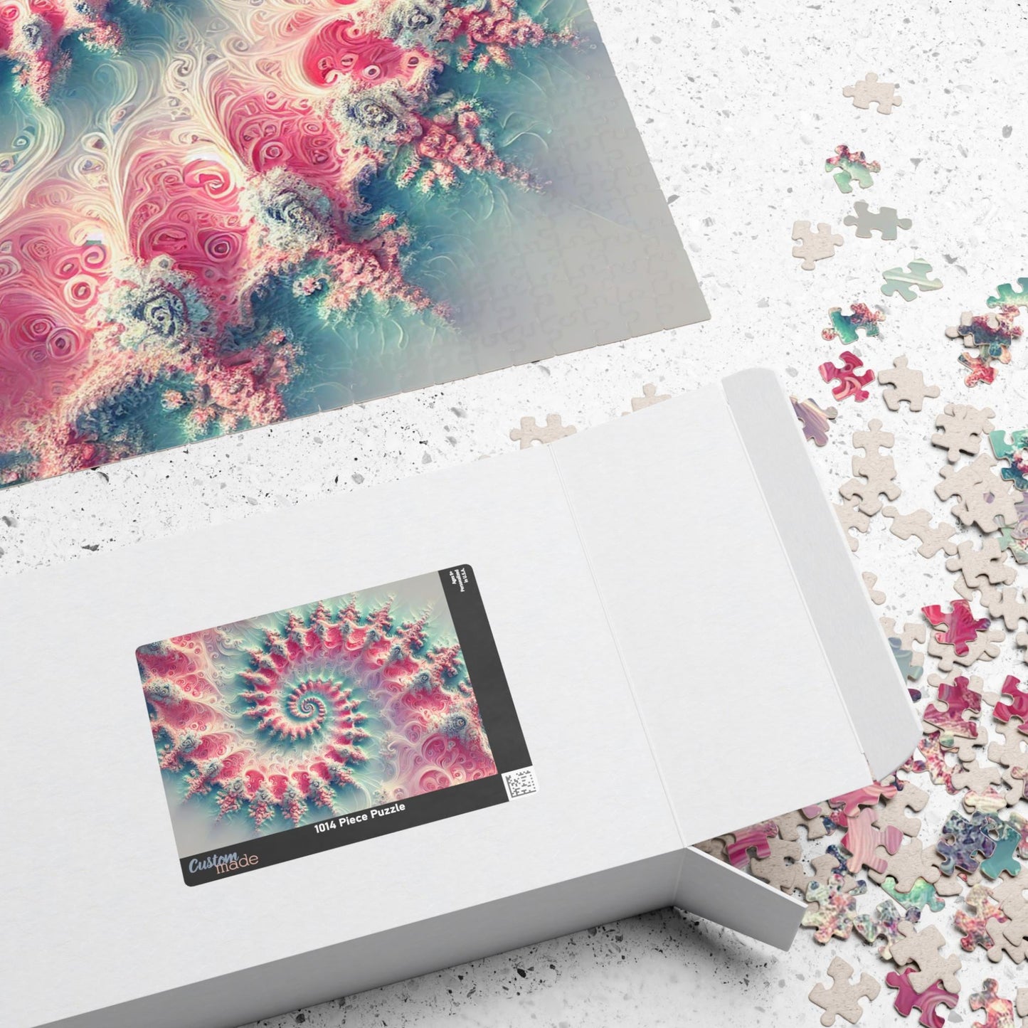 MANDELBROT SET FRACTAL Pastel Jigsaw Puzzle- 110 252 520 1014 piece options 15