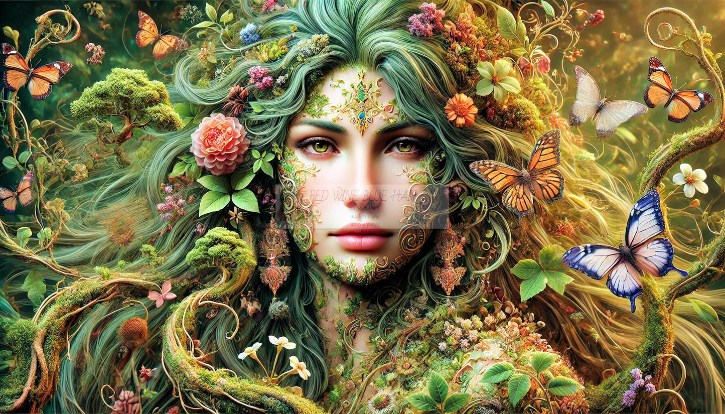 MOTHER EARTH- Faces of Gaia *** Instant Download Wall Art and FrameTV 16:9 Aspect Ratio HR9