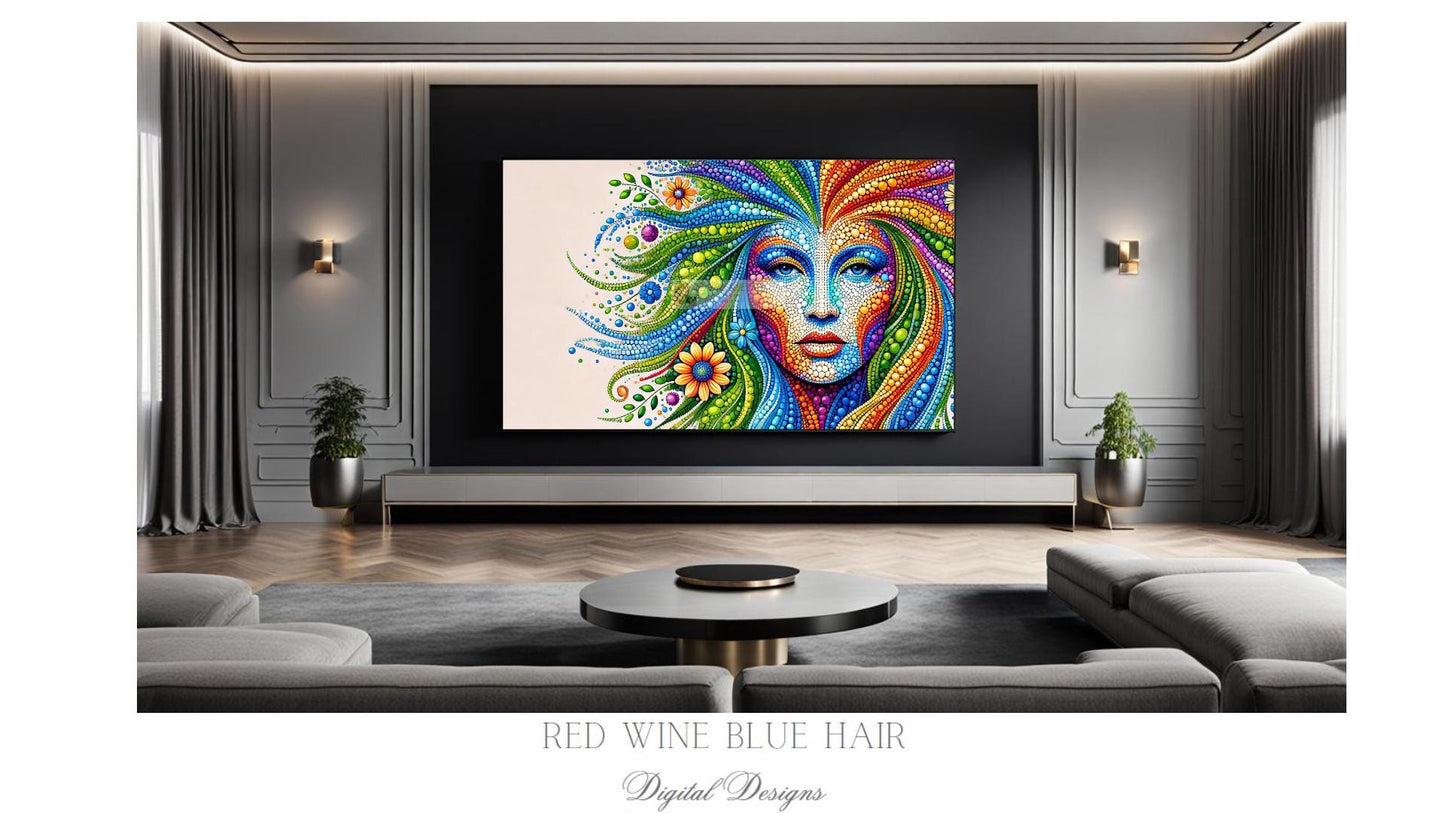 MOTHER EARTH- Faces of Gaia *** Instant Download Wall Art and FrameTV 16:9 Aspect Ratio PO17