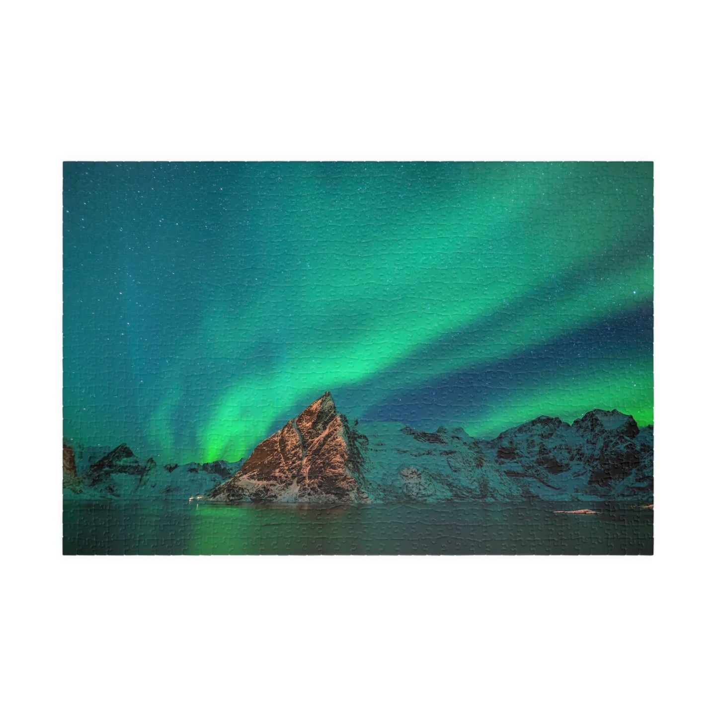 AURORA over LOFOTEN, NORWAY Jigsaw Puzzle- 110 252 520 1014 piece options