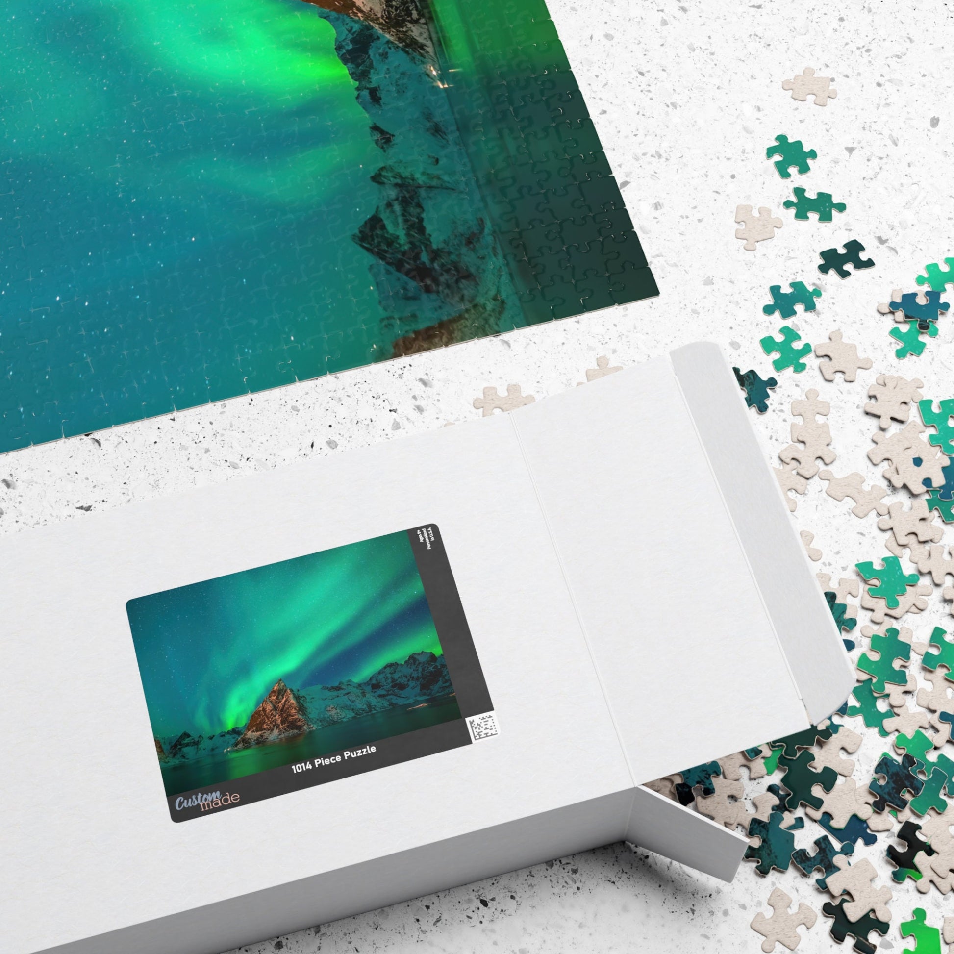 AURORA over LOFOTEN, NORWAY Jigsaw Puzzle- 110 252 520 1014 piece options