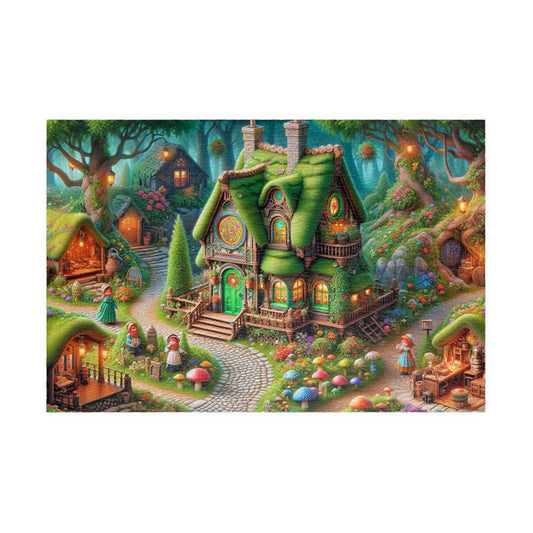 SPECIAL EDITION PUZZLE- Magical Albion: Leprechaun House Jigsaw Puzzle- 110 252 520 1014 piece options