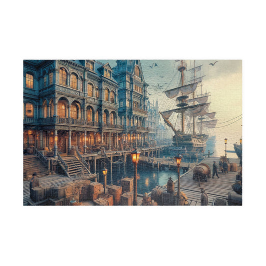 SPECIAL EDITION PUZZLE- Magical Albion: The Docks Jigsaw Puzzle- 110 252 520 1014 piece options