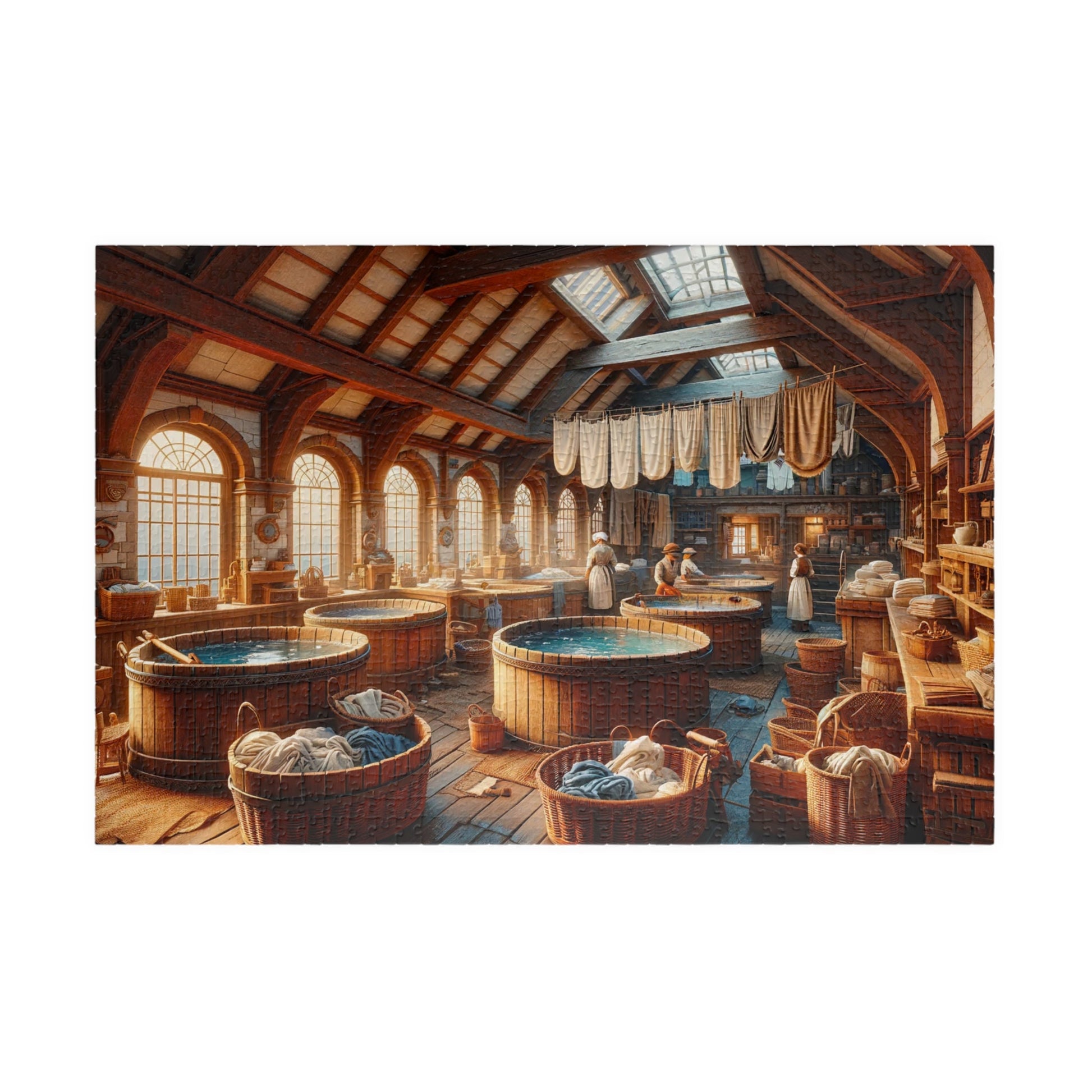 SPECIAL EDITION PUZZLE- Magical Albion: The Wash House Jigsaw Puzzle- 110 252 520 1014 piece options