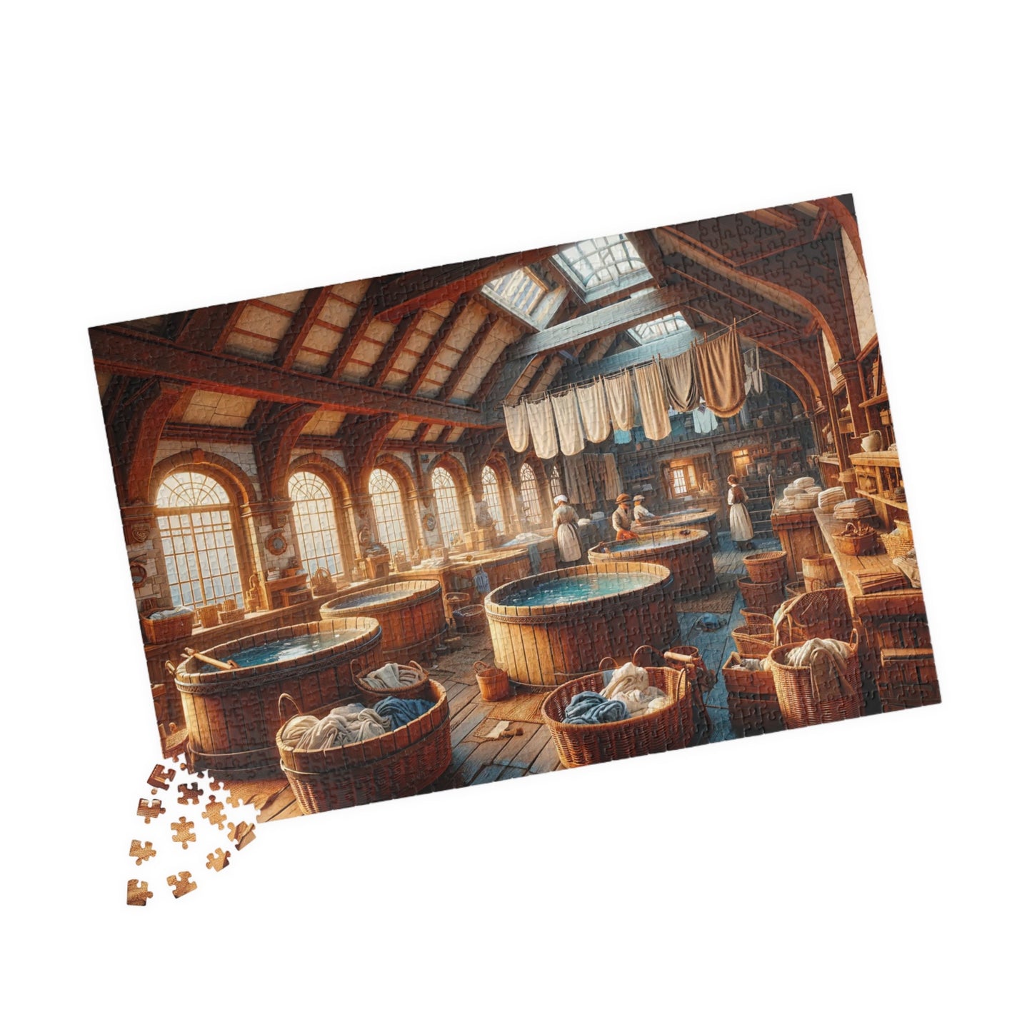 SPECIAL EDITION PUZZLE- Magical Albion: The Wash House Jigsaw Puzzle- 110 252 520 1014 piece options