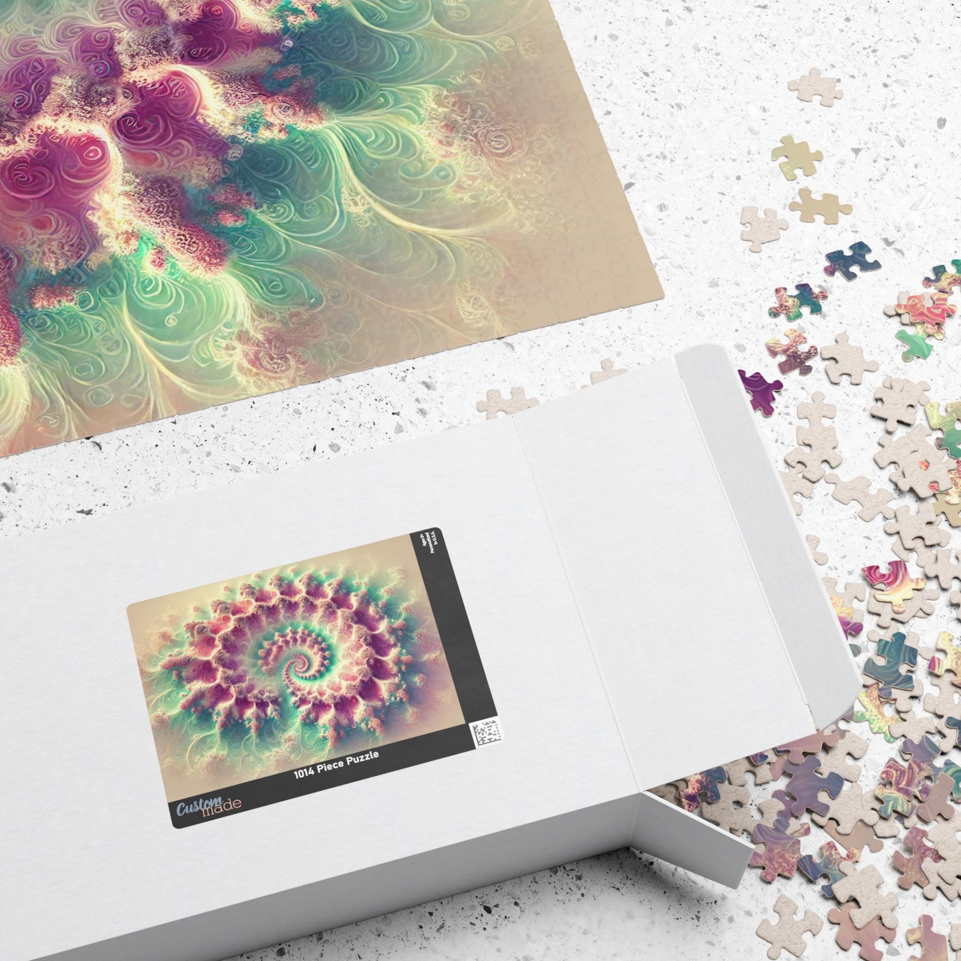 MANDELBROT SET FRACTAL Pastel Jigsaw Puzzle- 110 252 520 1014 piece options 16