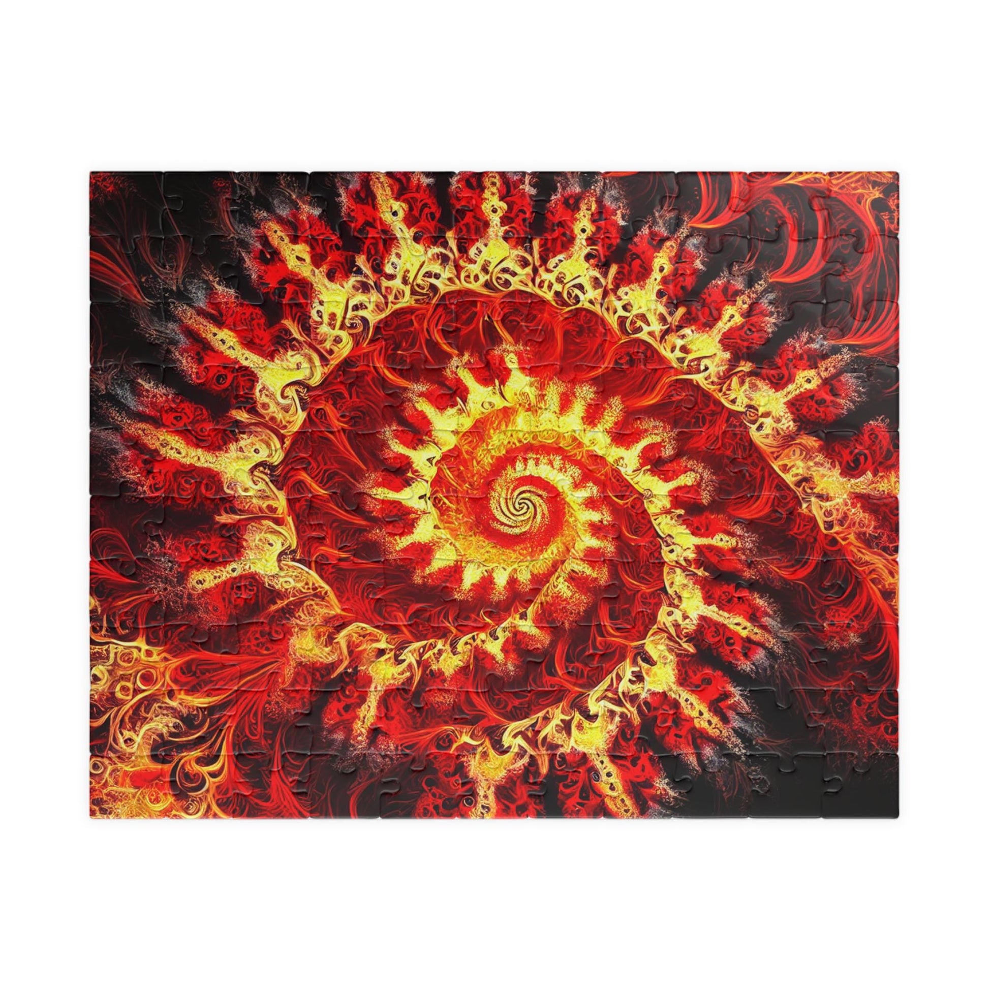 MANDELBROT SET FRACTAL Neon Fire Jigsaw Puzzle- 110 252 520 1014 piece options 12