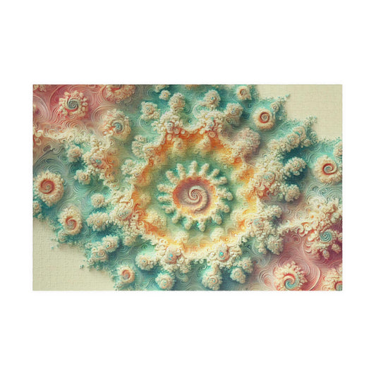 MANDELBROT SET FRACTAL Pastel Jigsaw Puzzle- 110 252 520 1014 piece options 14